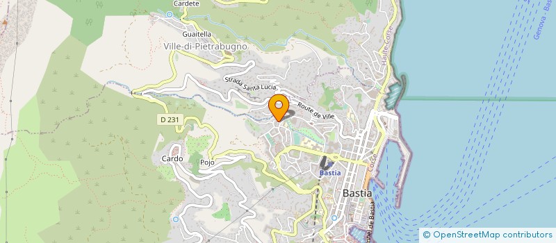 localisation de l'entreprise INSTITUT REGIONAL POUR L INSERTION PROFESSIONNELLE ET SOCIALE à BASTIA