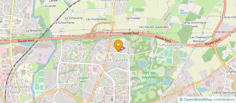 localisation de l'entreprise INSTITUT RENNAIS DES MALADIES RESPIRATOIRES ET DU SOMMEIL  RENNES