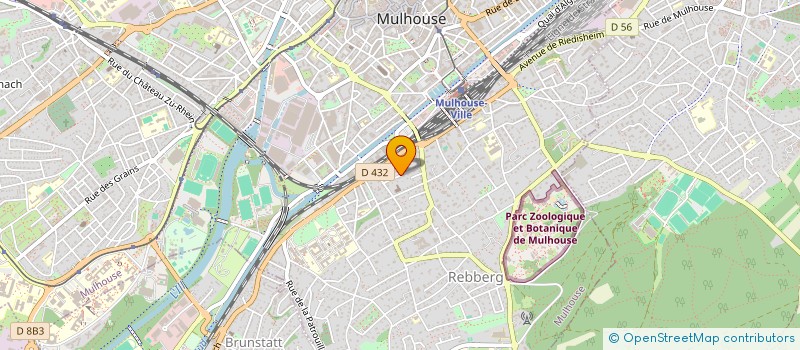 localisation de l'entreprise INSTITUT RHENAN EDUC PROMO INFORMATIQUE  MULHOUSE