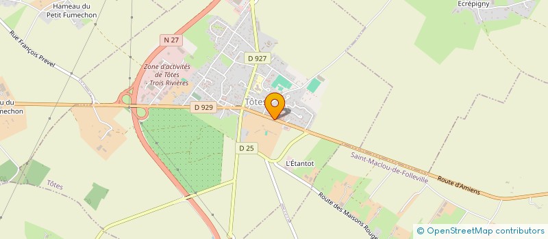 localisation de l'entreprise INSTITUT RURAL DE HAUTE NORMANDIE à TOTES