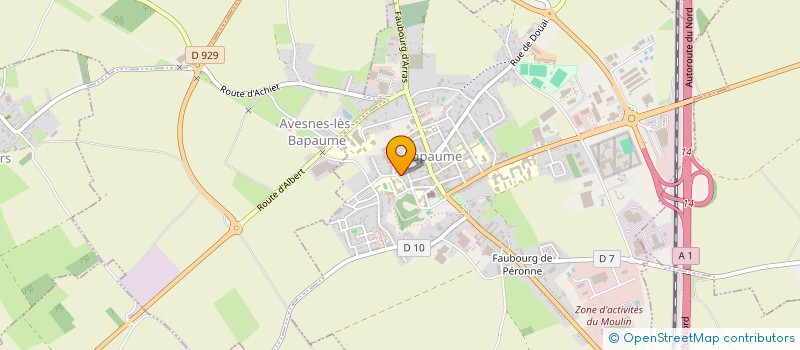 localisation de l'entreprise INSTITUT SAINT ELOI à BAPAUME