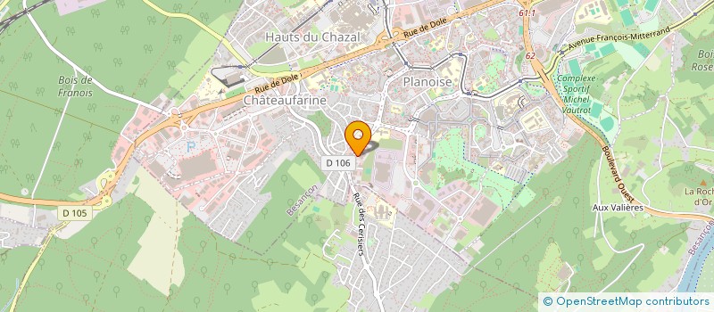 localisation de l'entreprise INSTITUT SALOME à BESANCON