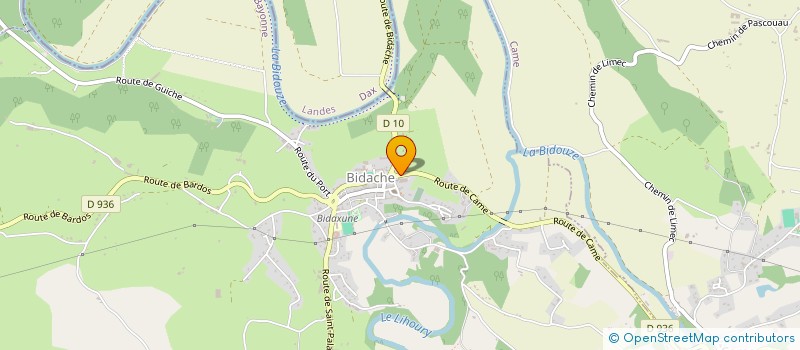 localisation de l'entreprise INSTITUT SC MAHINA  BIDACHE