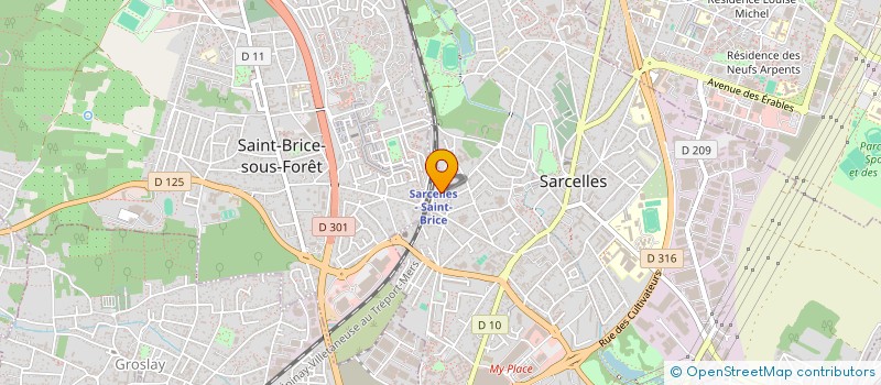 localisation de l'entreprise INSTITUT SHANNY BY GLAD à ST BRICE SOUS FORET