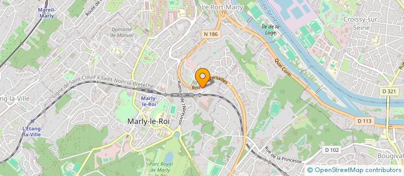 localisation de l'entreprise INSTITUT SMITHKLINE BEECHAM à MARLY-LE-ROI