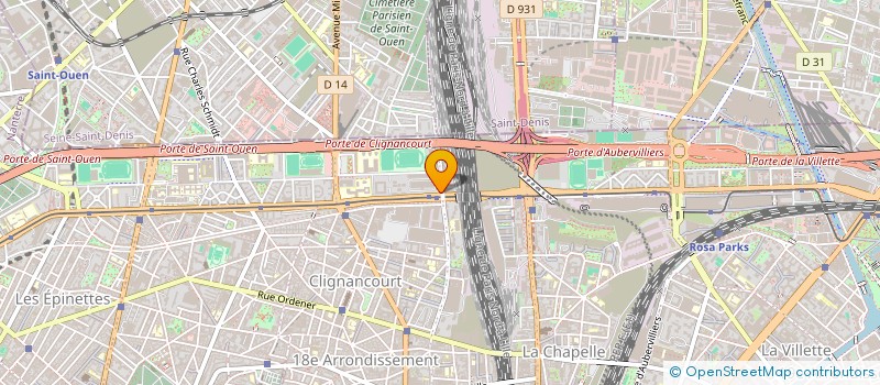 localisation de l'entreprise INSTITUT SOCIOCULTUREL DES MUSULMANS DU XVIII EME ARRONDISSEMENT  PARIS