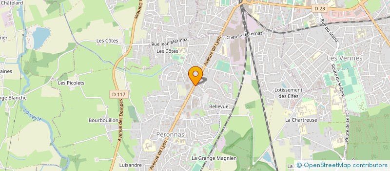 localisation de l'entreprise INSTITUT-SPA PLAISIR DES SENS à PERONNAS