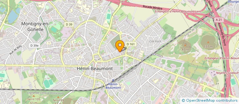 localisation de l'entreprise INSTITUT SPECIALISTE DU LIEN HOMME ANIMAL  HENIN-BEAUMONT