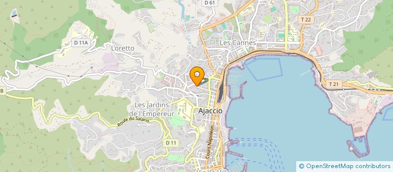 localisation de l'entreprise INSTITUT SPORTIF FORMATION à AJACCIO