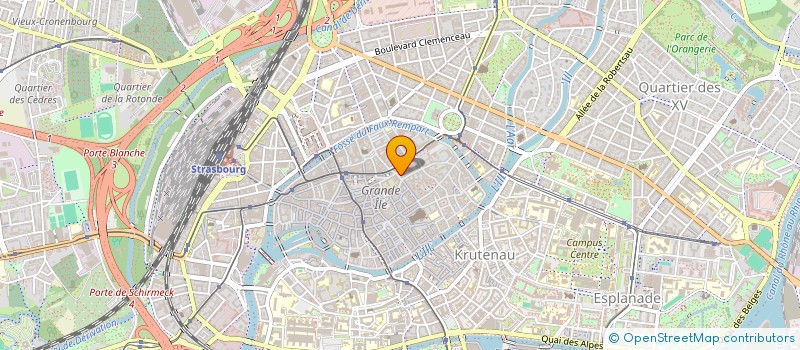 localisation de l'entreprise INSTITUT STRASB ETUDE RECHERCH COMMER à STRASBOURG