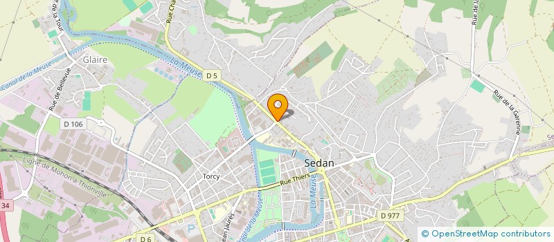 localisation de l'entreprise INSTITUT SUD ARDENNES  SEDAN