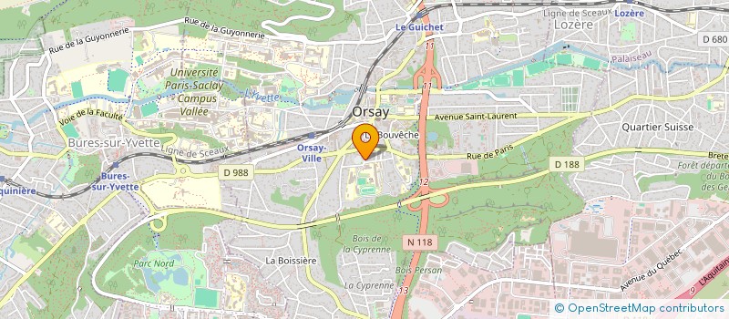 localisation de l'entreprise INSTITUT SUP COMMERCE INFORMATIQUE ORSAY à ORSAY