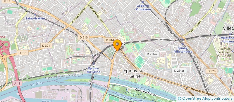 localisation de l'entreprise INSTITUT SUPER FORMATION COMMERCE COMMUN à EPINAY-SUR-SEINE