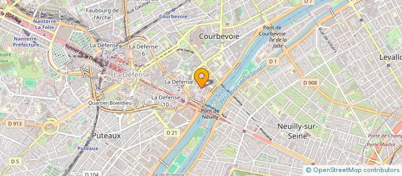 localisation de l'entreprise INSTITUT SUPERIEUR D'ETUDES APPLIQUEES à COURBEVOIE