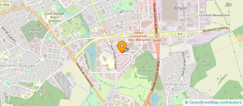 localisation de l'entreprise INSTITUT SUPERIEUR DE FORMATION ESTHETIQUE ET COIFFURE  METZ