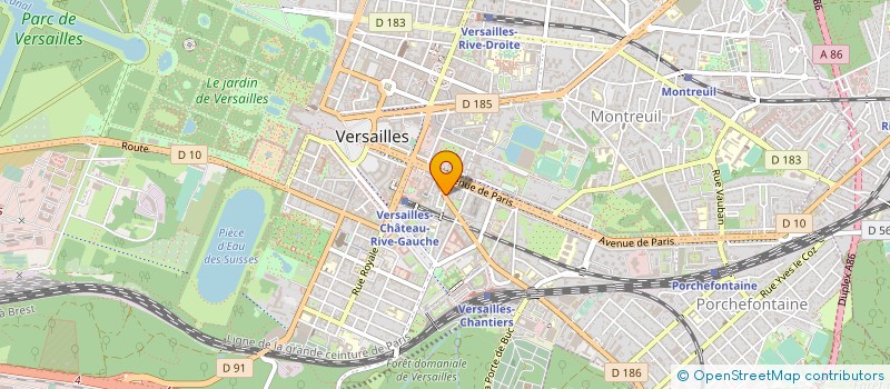 localisation de l'entreprise INSTITUT SUPERIEUR DE L'ENVIRONNEMENT à VERSAILLES