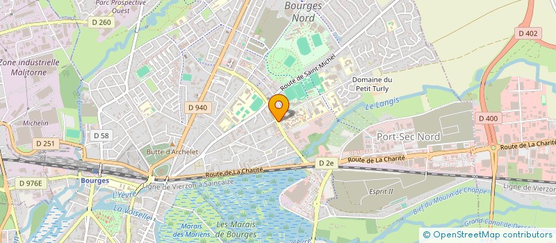 localisation de l'entreprise INSTITUT SUPERIEUR ETUDES COMPTAB FINANC à BOURGES
