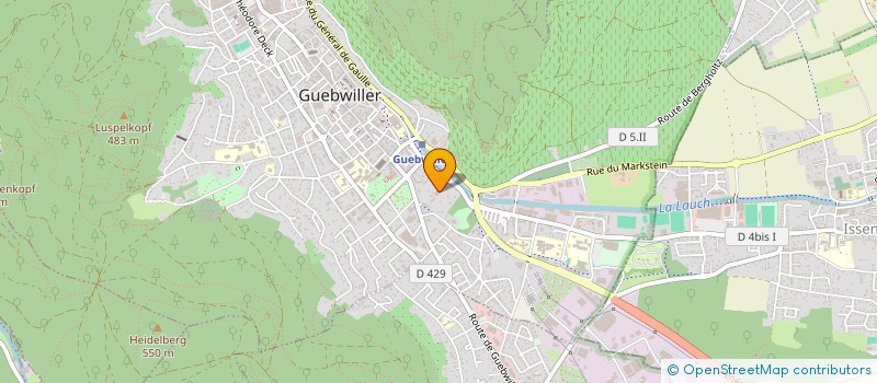 localisation de l'entreprise INSTITUT SUPERIEUR PROTESTANT MATHURIN CORDIER  GUEBWILLER