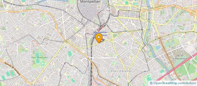 localisation de l'entreprise INSTITUT SUPERIEUR TECHNOLOGIE COIFFURE à MONTPELLIER