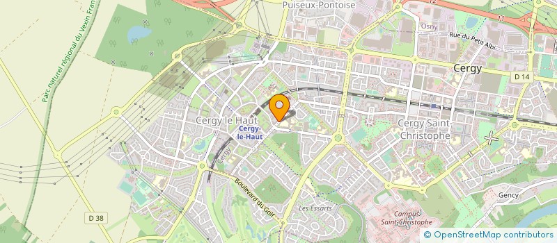 localisation de l'entreprise INSTITUT SUPERIEUR VENTE CORRESPONDANCE  CERGY