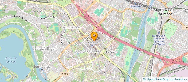 localisation de l'entreprise INSTITUT TECHNIQUES VENTES APPLIQUEES à CERGY