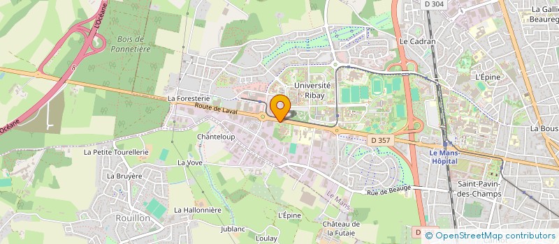 localisation de l'entreprise INSTITUT TECHNOL EUROPEEN METIERS MUSIQ à LE MANS