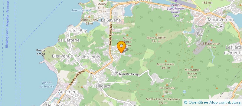 localisation de l'entreprise INSTITUT TERRITORIAL DE LA STATISTIQUE ET DES ETUDES ECONOMIQUES DE SAINT-MARTIN à SAINT MARTIN