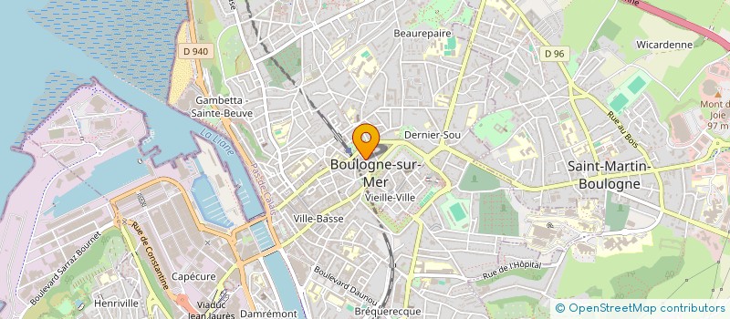 localisation de l'entreprise INSTITUT THERAPEUTIQUE CHINOISE à BOULOGNE-SUR-MER