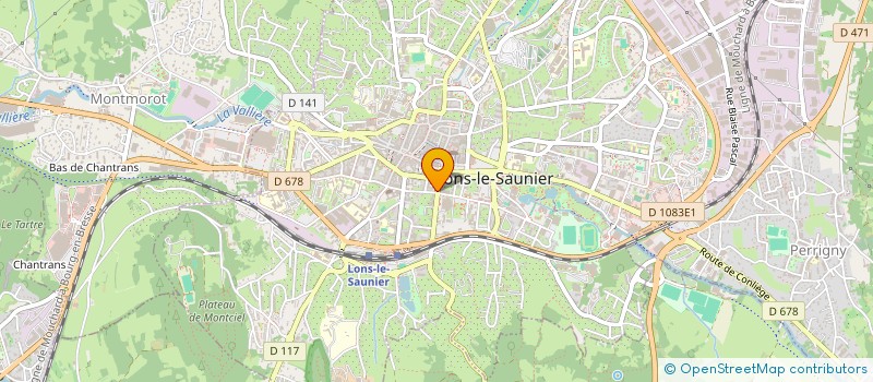 localisation de l'entreprise INSTITUT'TIF à LONS-LE-SAUNIER