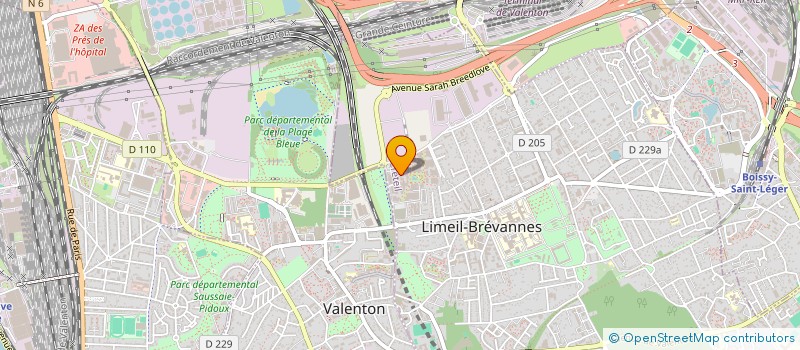 localisation de l'entreprise INSTITUT UN TEMPS POR'ELLE  LIMEIL-BREVANNES