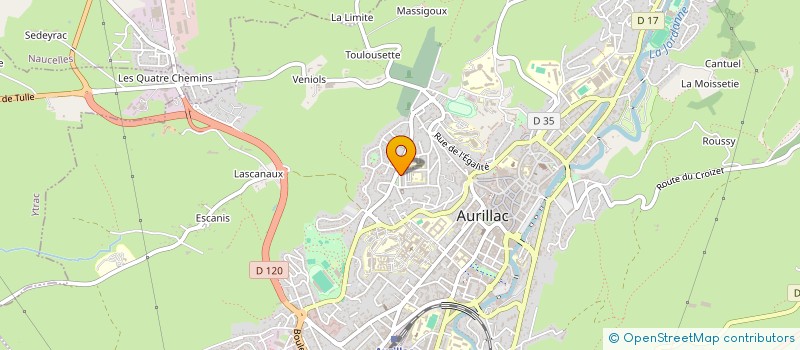 localisation de l'entreprise INSTITUT VALERIE à AURILLAC