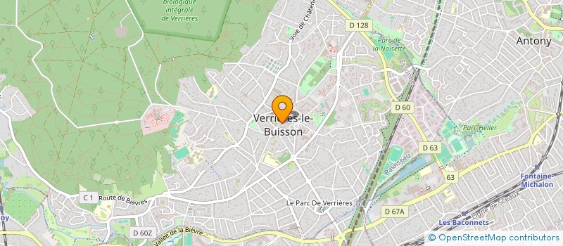 localisation de l'entreprise INSTITUT VERRIERES à VERRIERES-LE-BUISSON