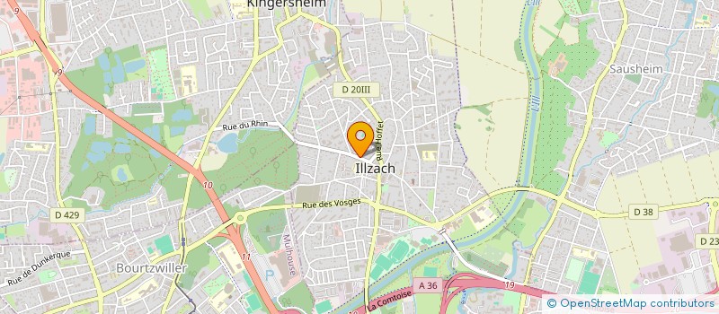 localisation de l'entreprise INSTITUTION AVEUGLES IMP PHARE à ILLZACH