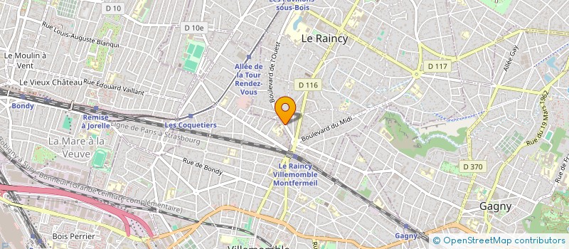 localisation de l'entreprise INSTITUTION BEAU SEJOUR ENS à LE RAINCY
