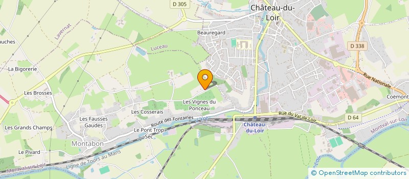 localisation de l'entreprise INSTITUTION D HARMONISATION DES FLUX ENERGETIQUES VITAUX  MONTVAL-SUR-LOIR