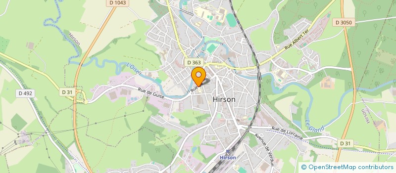 localisation de l'entreprise INSTITUTION DE L ENFANT JESUS  HIRSON