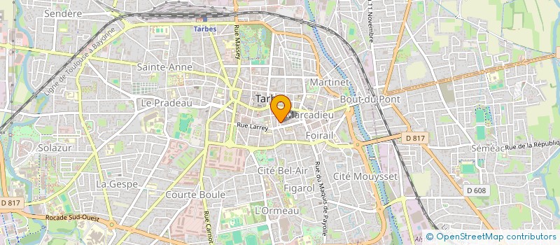 localisation de l'entreprise INSTITUTION DE LA MISERICORDE  TARBES