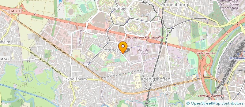 localisation de l'entreprise INSTITUTION DE PREVOYANCE CADRES FORGES à STRASBOURG