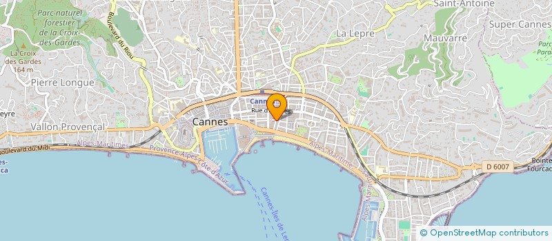 localisation de l'entreprise INSTITUTION HOLDING à CANNES