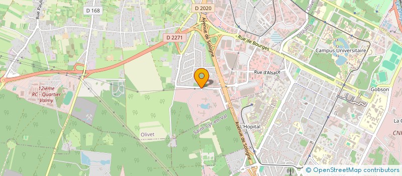 localisation de l'entreprise INSTITUTION INTERPROF RETRAITE SALARIES à OLIVET