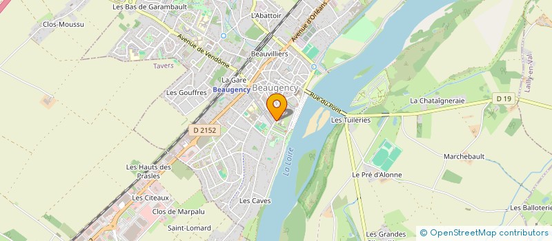 localisation de l'entreprise INSTITUTION NOTRE DAME  BEAUGENCY