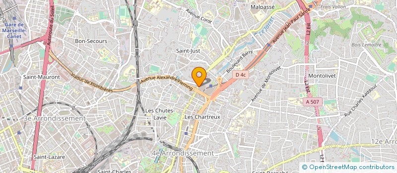 localisation de l'entreprise INSTITUTION PONT DE BEAUCAIRE à MARSEILLE