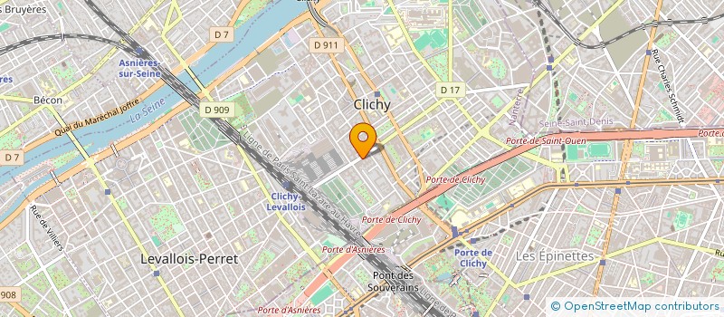 localisation de l'entreprise INSTITUTION RETRAITES PREVOYANCE VRP à CLICHY