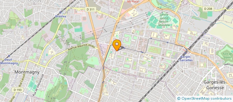 localisation de l'entreprise INSTITUTIONS TSARFAT, GUEMILOUT- HASSADIM  SARCELLES