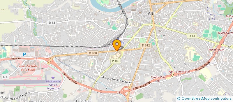 localisation de l'entreprise INSTITUTS DE FORMATION AU METIERS DE LA SANTE D'ALBI à ALBI
