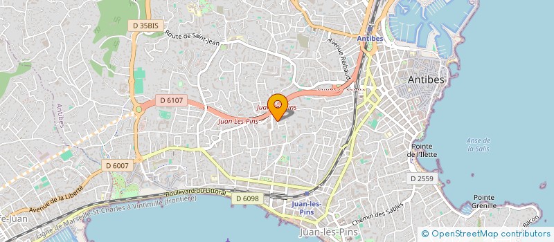 localisation de l'entreprise INSTITUTS SOINS ALTERNATIF à ANTIBES