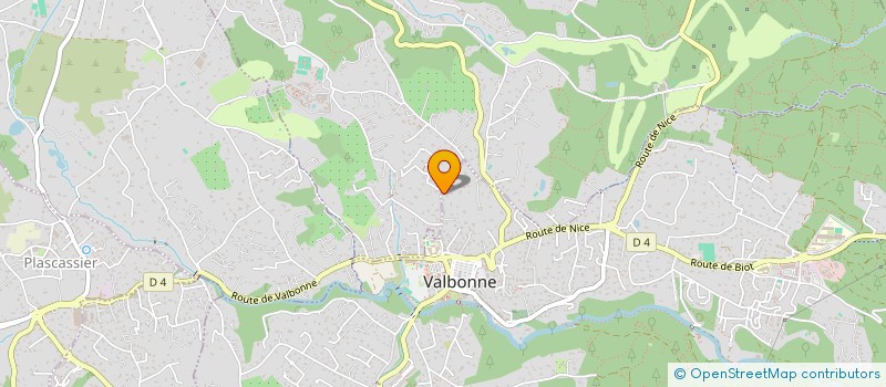 localisation de l'entreprise INSTOCK  VALBONNE