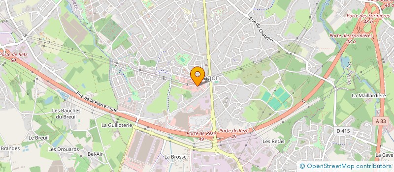 localisation de l'entreprise INSTRUM ELECTRO à REZE