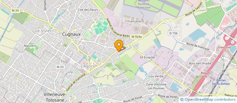 localisation de l'entreprise INSTRUMENTATION INDUSTRIELLLE SERVICES à CUGNAUX