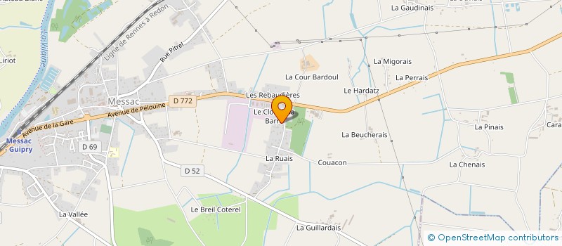 localisation de l'entreprise INSTRUMENTS AUDRAIN à GUIPRY-MESSAC